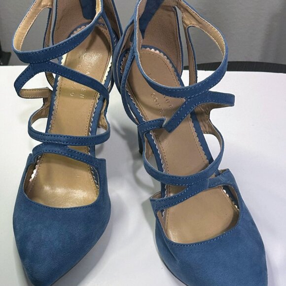 LC Lauren Conrad Blue Strappy Heels - Picture 12 of 13